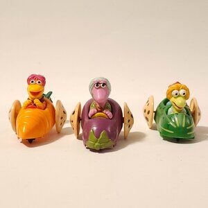 Fraggle Rock McDonald's Happy Meal Toys 1987 LOT OF 3 MOKEY Boober WEMBLEY RED